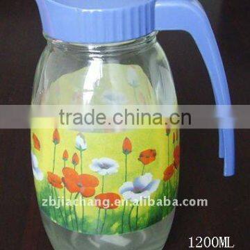 1200ml glass beverage bottles with plastic lid