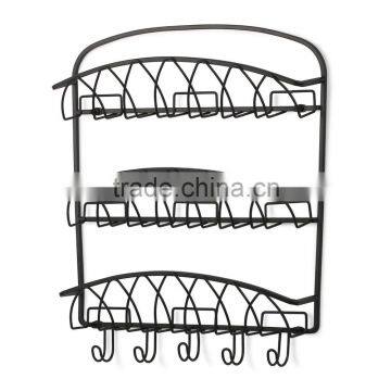 Key Ring Letter Organizer Wall Mount Key Holder With Key Hooks photo-2