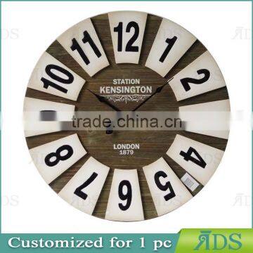 Big Antique Black Factory Wall Clock photo-2