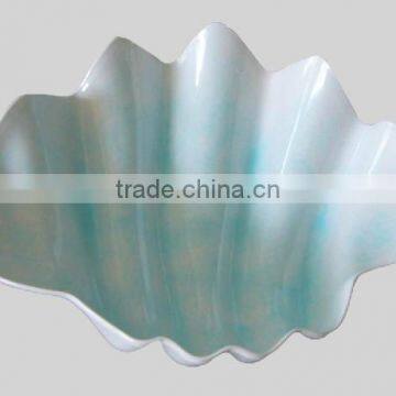 Solid color shell shaped melamine plate