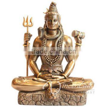 Outdoor Decoration Metal Craft Bronze Lord Shiva Statue for India photo-6