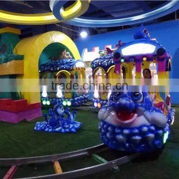 Amusement Park Electric Train Track Toy Mini Sea World Train