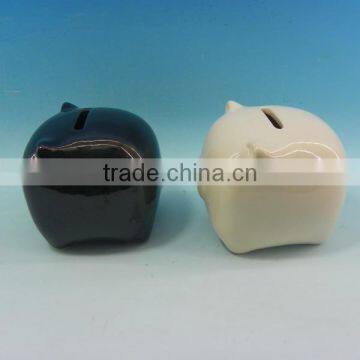 White & Black Ceramic Money Safe Bank