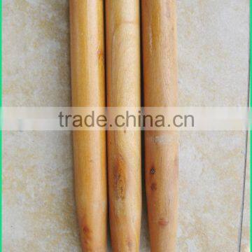 varnished wooden spade handle