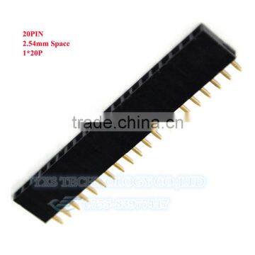 20PIN Single Female Header 2.54mm Space 1*20P photo-2
