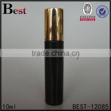 cosmetic packaging high quality 10 ml roll on bottle perfume black glass roll on bottle essential oil best sellers cost price