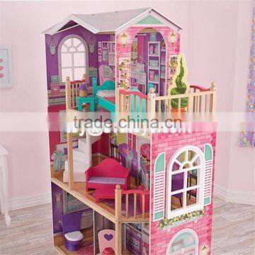 Best Design Big Size Kids Wooden Elegant Doll House Set With Furniture W06A227 photo-3