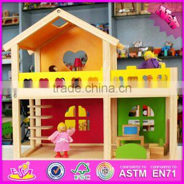 2016 New Design Baby Wooden Diy House Toy, Top Fashion Kids Wooden Diy House Toy W06A157 photo-2