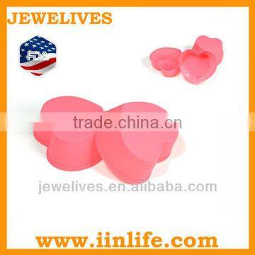 Heart shaped Silicone soap molds