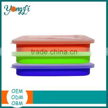 Silicone Collapsible Travel Indian Lunch Box photo-5