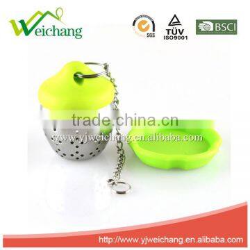 WCA290 New Style Silicone Tea Infuser Tea Strainer Tea Ball Tea Tools With Chain and Hook photo-2
