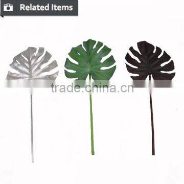 2016 PU Big Artificial Leaves for Home Decoration Artificial Green Leaves photo-6