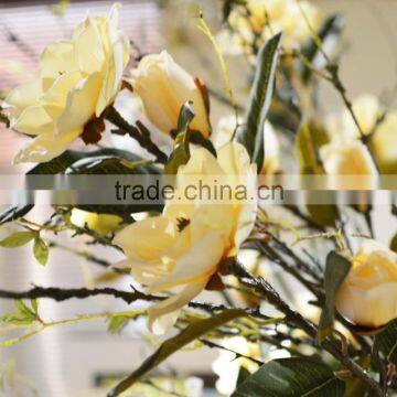 China Foshan Hot Selling Artificial Handmade Magnolia Flowers Wedding Handicraft Manufacturer photo-2