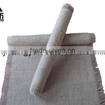 30cm*300cm Natural Burlap Runner Raw Edge on Small Rolls photo-2