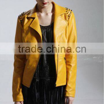 custom fashion women Jacket with Studs