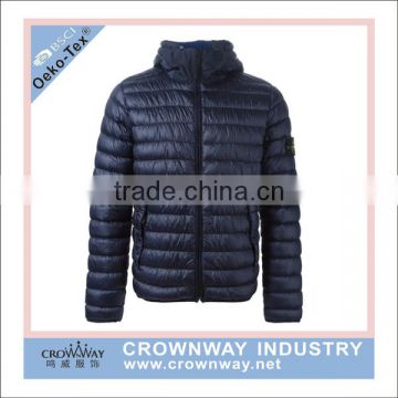 Mens Hooded Warm Casual Winter Padding Jacket With Fake Down Filling