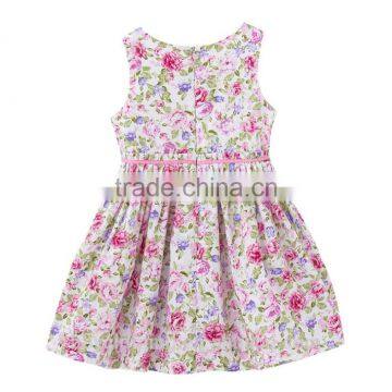 Wholesale New Flower Printing Style Dresses for Girls Sleeveless Children Clothes Princess Dress photo-2