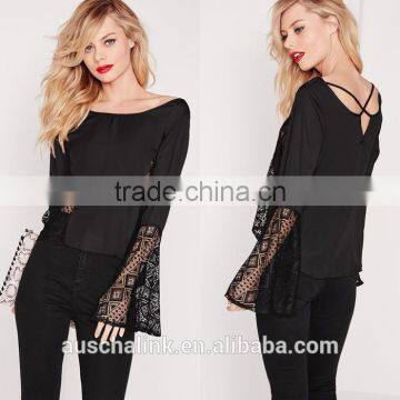 OEM Service Wholesale Korean Style Fancy Lace Blouse photo-6