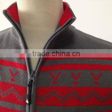 Merino Wool Zip Cardigan Men's Sweater photo-2