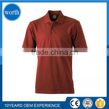 2017 Advertising Favorable T Shirt Polo plain dyed fine quality manufacturing in China