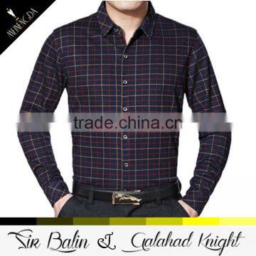 Rich Experience Clothing Manufacturer Direct Supply Latest Plaid 100% Cotton Shirt Designs for Men With Long Sleeve photo-3