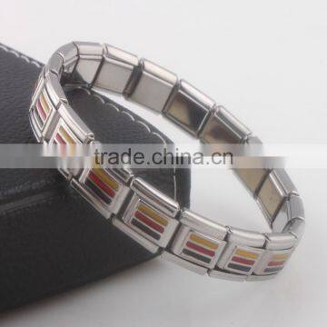 Fashion Italian Costume Jewelry Cool Rhodium Color Man Bracelet Stainless Steel Heavy Chain Link Bangle photo-4