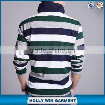 Wholesale Factory OME High Quality Long Sleeve Men Polo Shirt Custom Design photo-4