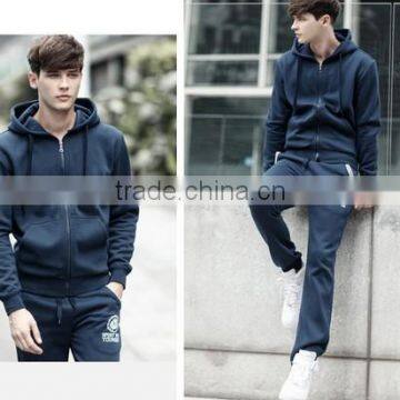 China Factory Good Sale High Quality Cotton Fleece Zipper Pocket Hoodies photo-3