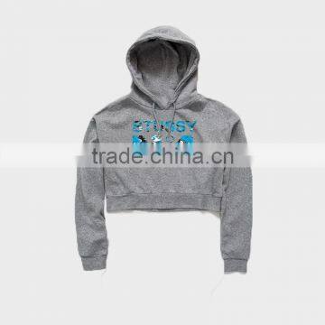 Hot Sale Hoodies Long Sleeve Crew Neck Ladies Sexy Sportswear photo-4
