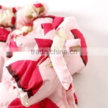 OEM New Style Fashion Ultralight Girl Printing Waterproof Duck Down Feather Jacket photo-4