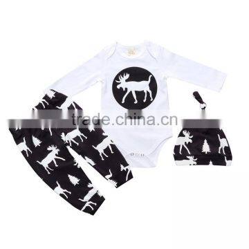 S17552A Children Baby Boy Clothes Set Summer Two Piece Romper Sets photo-3