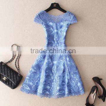 Z&M Big Size M-10XL 2016 Sexy Lace Half Sleeve Party Club Dress