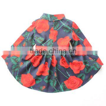 ShiJ 2016 New Design Rose Print Long Girls Kid Jacket photo-5