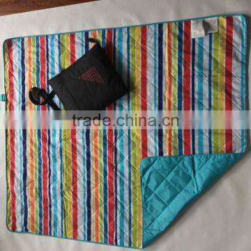 3 in 1 Portable Carry Picnic Waterproof Bag Fleece Blanket