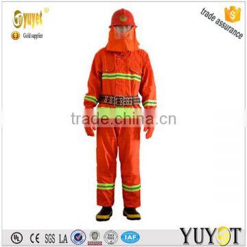 cheap china factory 35%cotton65%polyester fire fighting uniform