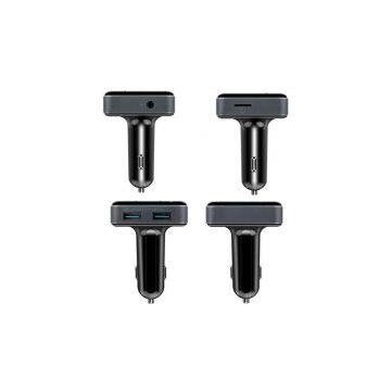 APP Control Bluetooth Car Charger With Handsfree FM Transmitter Support TF Card Usb BC12B photo-2