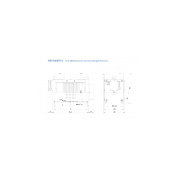 265 Gearless Traction Machine , Permanent Magnet Synchronous Diana photo-2