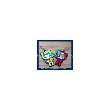 Cute Doll Personalized Custom Key Chains / Plastic Keychains / Silicone Keyring with Logo
