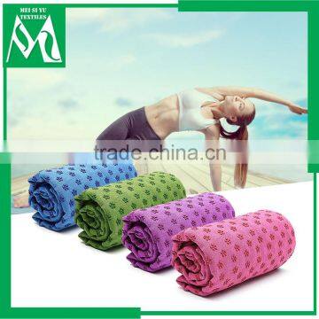 Yoga micro fiber towel mat non slip 24*72inch