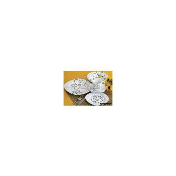 porcelain dinner set with square shape