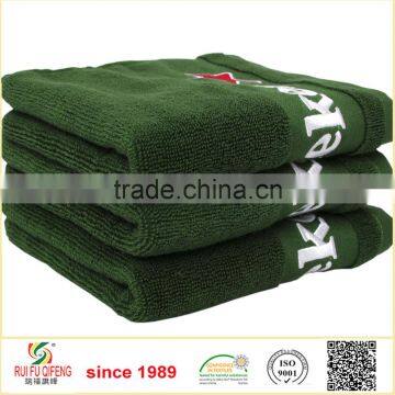 Advertisment customized pure cotton towel with embroidery logo