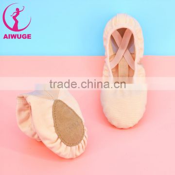 canvas soft sole dance shoes antislip leather Canvas Split Sole Ballet Shoes