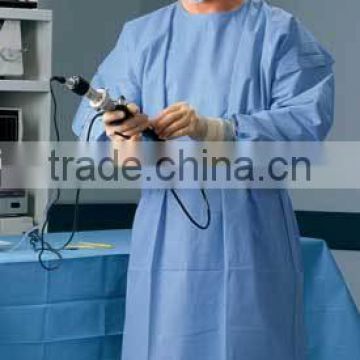 high quality blue plastic isolation gowns with latest design