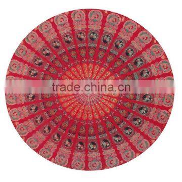 Rajasthani Cotton Mandala Round Tapestry