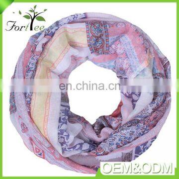 Wholesale high quality fashionable custom printing voile women pashmina scarf