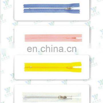 3#5#8# Metal Plastic Nylon zipper with auto-lock slider MZ-0002