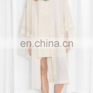 Hot Sale Fringe Silk Robes Kimono For Women photo-2