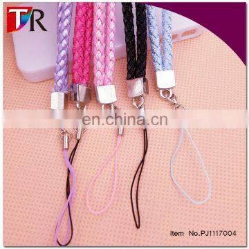 Wholesale PU Leather Mobile Phone Straps Hang Rope ,Sennit , Braided Rope