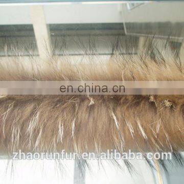 Real Raccoon Fur Strip and Raccoon Fur Trim for Garment photo-5
