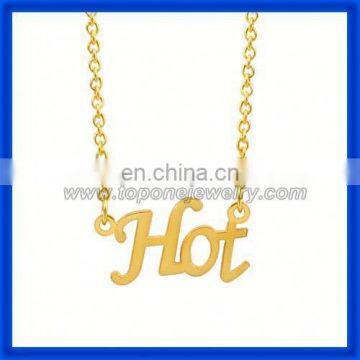 2014 fashion jewelry alphabet letter personalized 14k gold custom name necklace